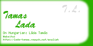tamas lada business card